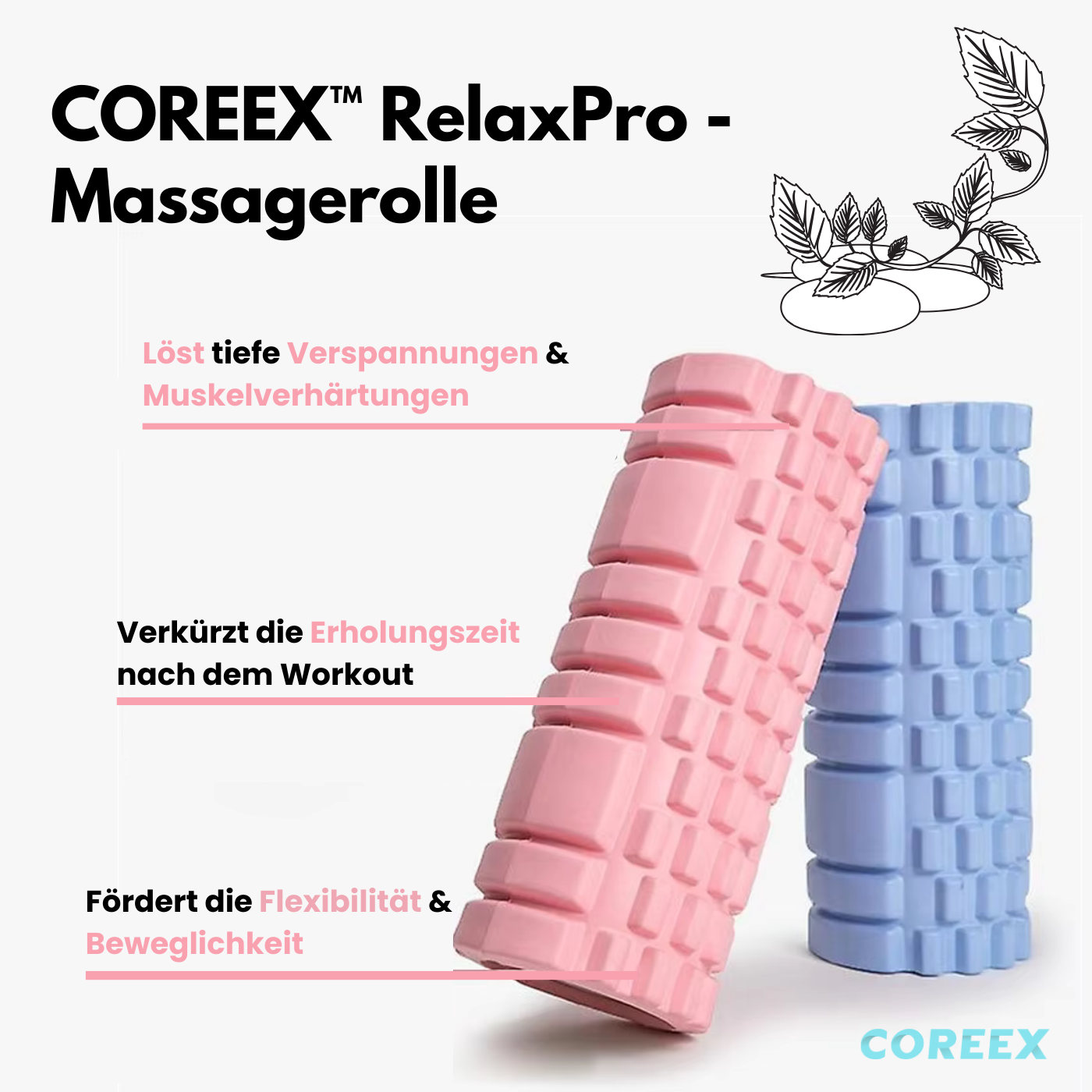 COREEX™ RelaxPro - Massagerolle