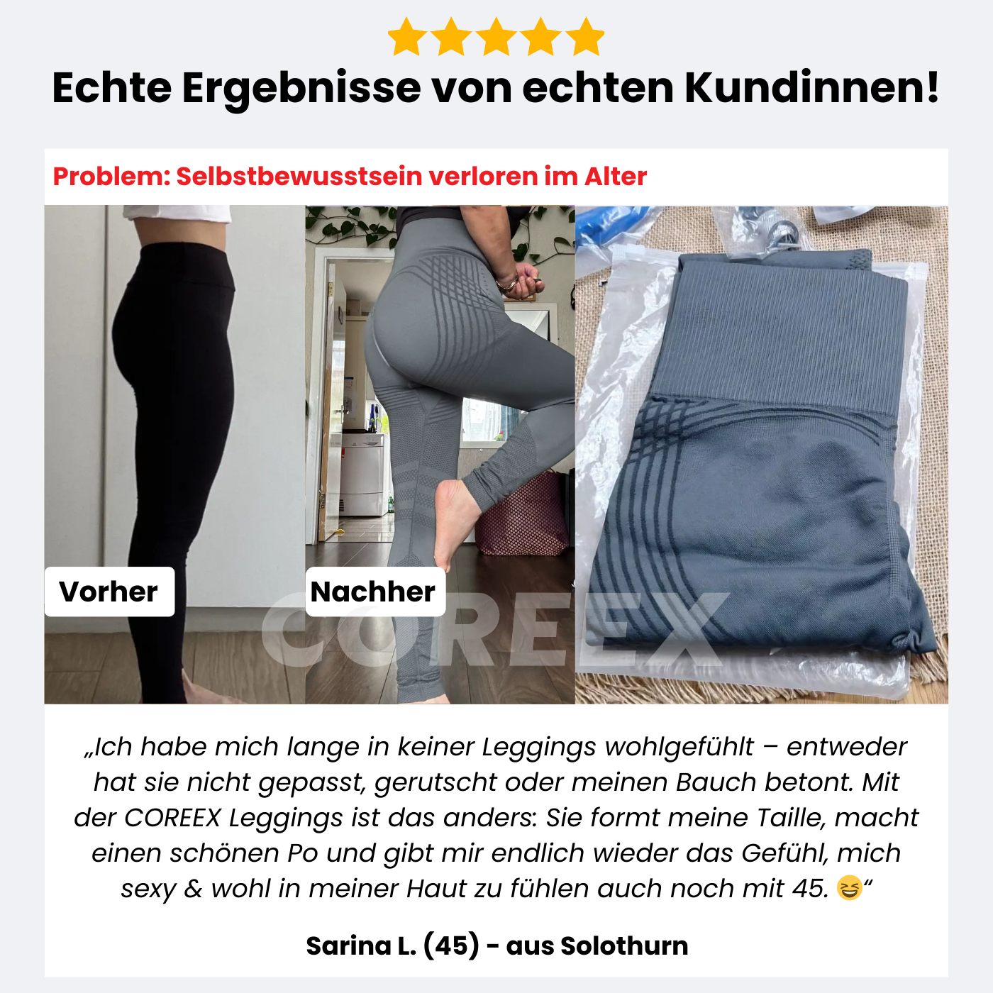 COREEX CelluFlex™ 3D-Kompressionsleggings (Cellulite)