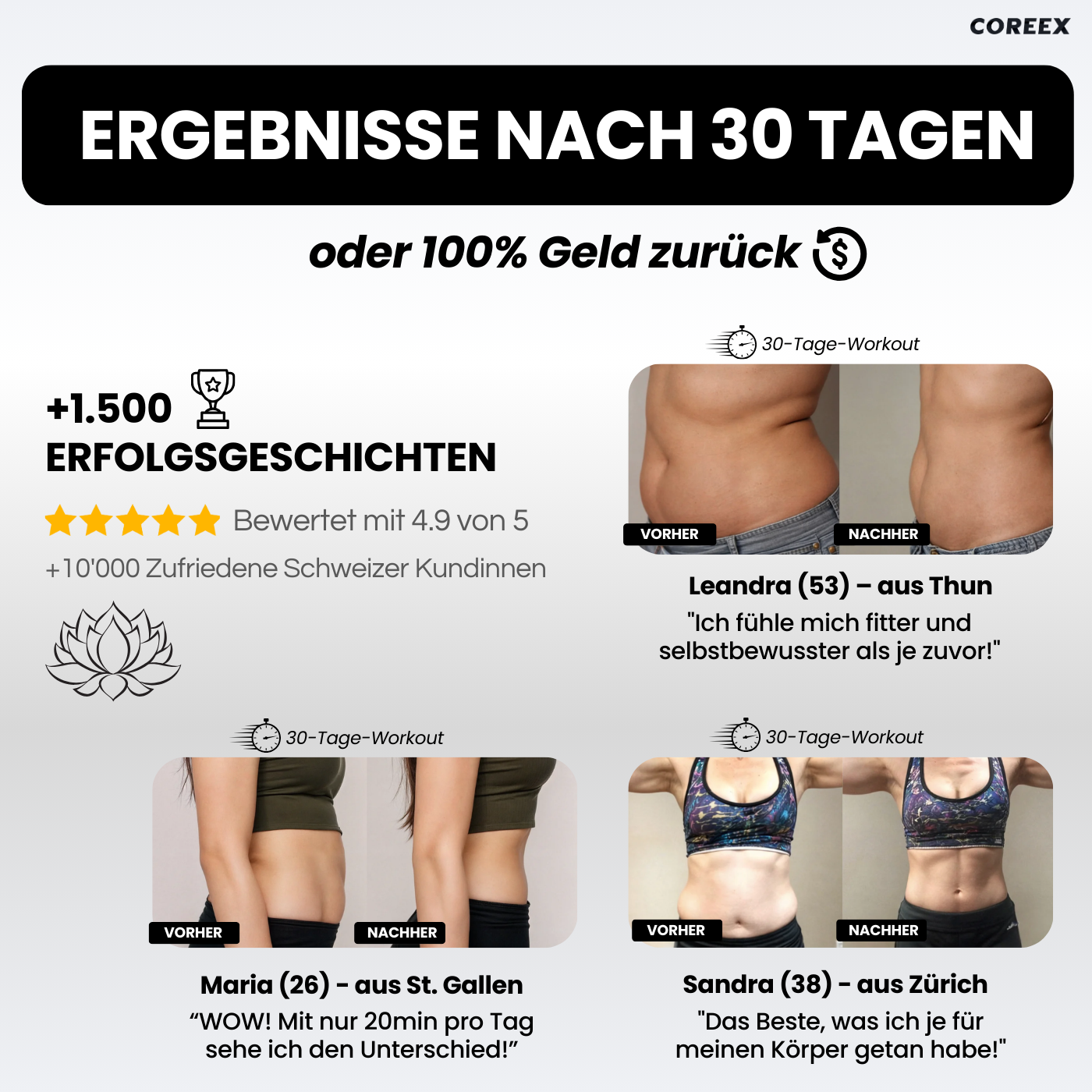 COREEX Pilates Reformer Pro+