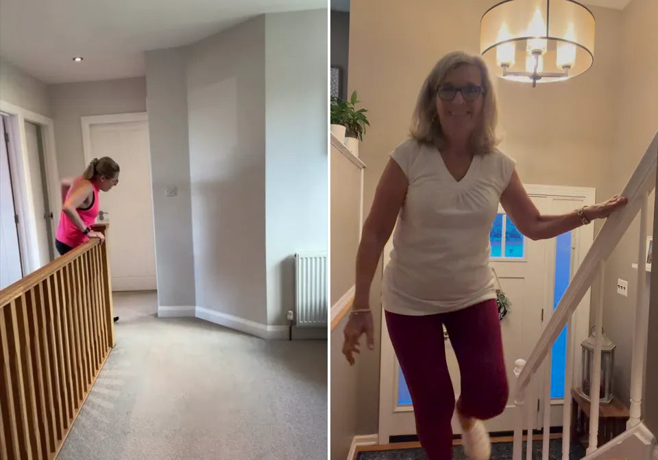 Frau in CelluFlex Leggings bei Bewegung im Freien