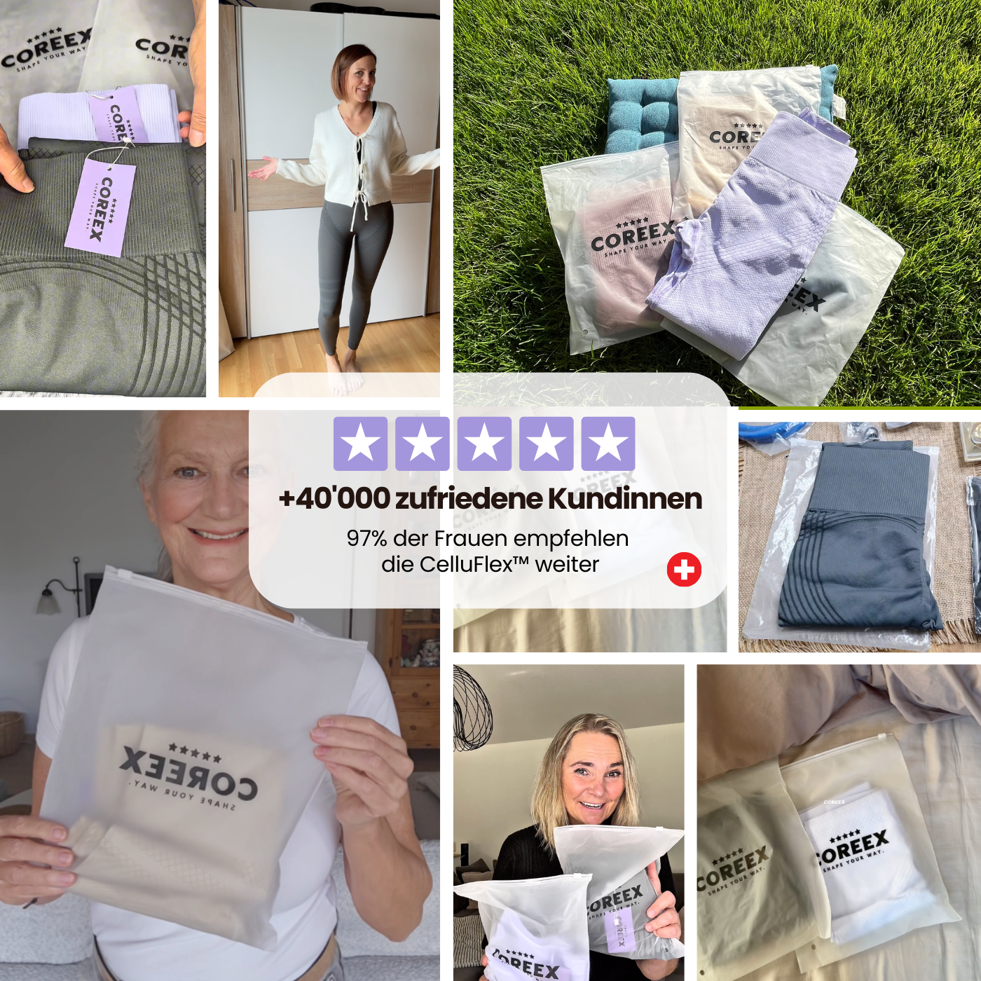 COREEX CelluFlex™ 3D-Kompressionsleggings (schwere Beine)