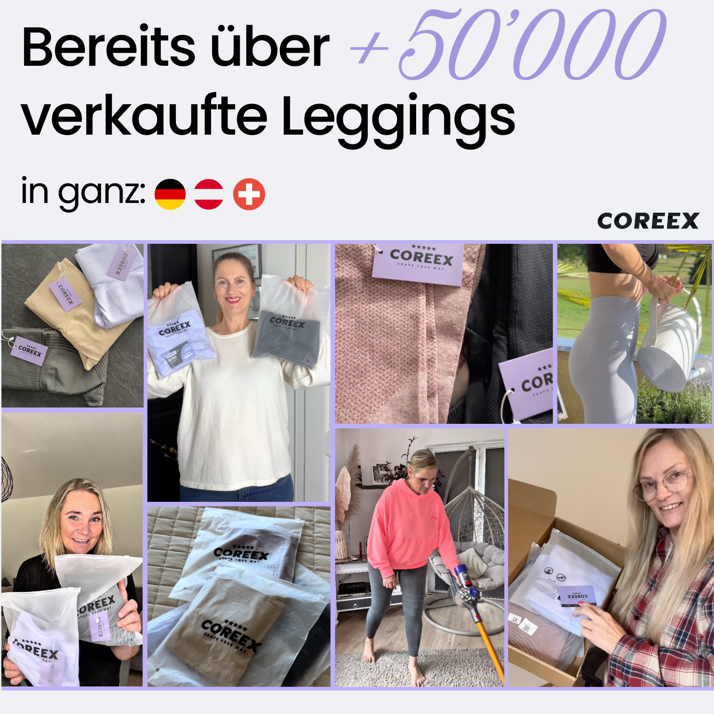 COREEX CelluFlex™ 3D-Kompressionsleggings (schwere Beine)